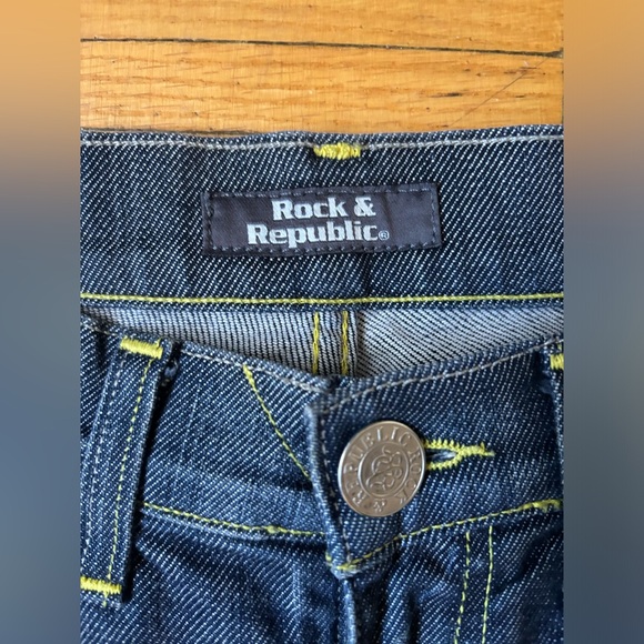 Women’s Rock and Republic Costello Blue Jeans Straight Cut Size 25 - Picture 4 of 15